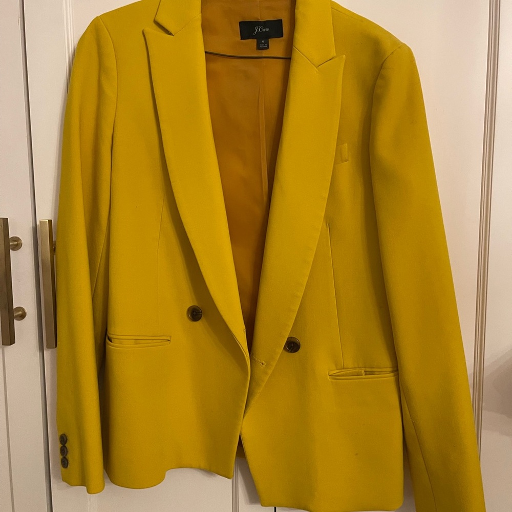 J. Crew Yellow Blazer